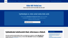 What Kdo-mi-volal.eu website looked like in 2020 (4 years ago)