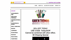 What Karenthomas.us website looked like in 2020 (4 years ago)