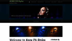 What Korgpastyles.com website looked like in 2020 (4 years ago)