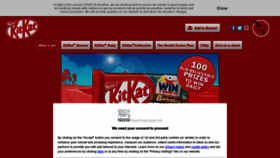 What Kitkat.co.uk website looked like in 2020 (4 years ago)