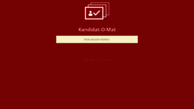 What Kandidatomat.de website looked like in 2020 (4 years ago)