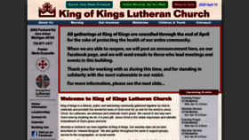 What Kingofkingslutheran.org website looked like in 2020 (4 years ago)