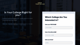 What Knowyourcollege.in website looked like in 2020 (4 years ago)