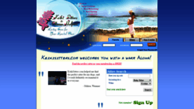 What Keikisitters.com website looked like in 2020 (4 years ago)