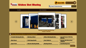 What Krishnashotblasting.com website looked like in 2020 (4 years ago)