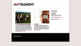 What Klement.com.au website looked like in 2020 (4 years ago)