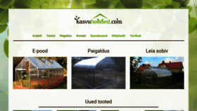 What Kasvuhooned.com website looked like in 2020 (4 years ago)