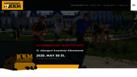What Keszthelyikilometerek.hu website looked like in 2020 (4 years ago)