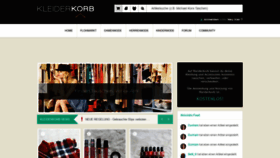 What Kleiderkorb.at website looked like in 2020 (4 years ago)