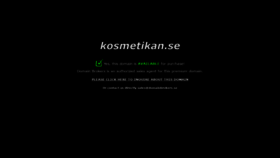 What Kosmetikan.se website looked like in 2020 (4 years ago)