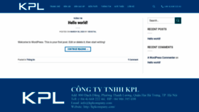 What Kplcompany.com website looked like in 2020 (4 years ago)