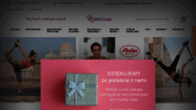 What Kobieca.eu website looked like in 2020 (4 years ago)