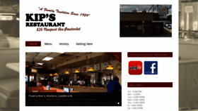 What Kipsrestaurant.net website looked like in 2020 (4 years ago)
