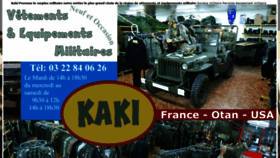 What Kaki-surplus-militaires.fr website looked like in 2020 (4 years ago)