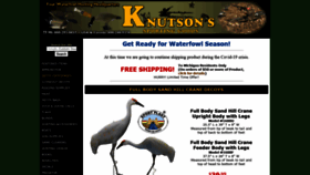 What Knutsondecoys.com website looked like in 2020 (4 years ago)