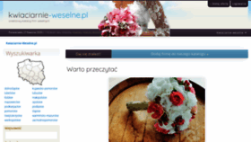 What Kwiaciarnie-weselne.pl website looked like in 2020 (4 years ago)