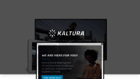What Kaltura.com website looked like in 2020 (3 years ago)