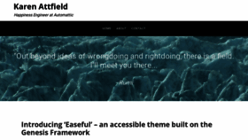What Karenattfield.com website looked like in 2020 (4 years ago)