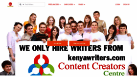 What Kenyawriters.com website looked like in 2020 (4 years ago)