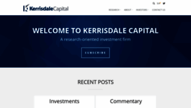 What Kerrisdalecap.com website looked like in 2020 (4 years ago)