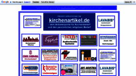 What Kirchenartikel.de website looked like in 2020 (4 years ago)