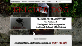 What Knickerdog.com website looked like in 2020 (4 years ago)