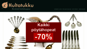 What Kultatukku.fi website looked like in 2020 (4 years ago)