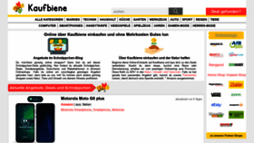 What Kaufbiene.de website looked like in 2020 (4 years ago)