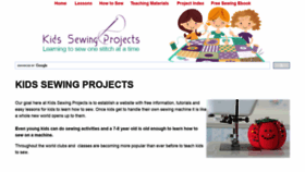 What Kids-sewing-projects.com website looked like in 2020 (4 years ago)