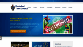 What Knutsfordtowncouncil.gov.uk website looked like in 2020 (4 years ago)