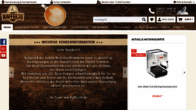 What Kaffee24.de website looked like in 2020 (4 years ago)