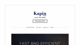 What Kapinlaw.com website looked like in 2020 (4 years ago)