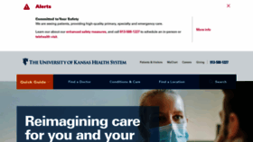 What Kansashealthsystem.com website looked like in 2020 (3 years ago)