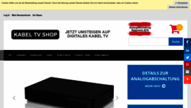 What Kabeltv-shop.at website looked like in 2020 (5 years ago)