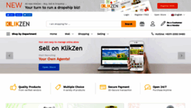 What Klikzen.com website looked like in 2020 (3 years ago)