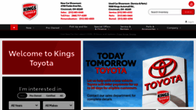 What Kingstoyota.com website looked like in 2020 (3 years ago)