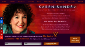 What Karensands.com website looked like in 2020 (3 years ago)