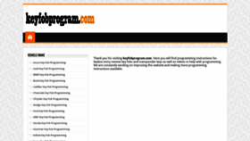 What Keyfobprogram.com website looked like in 2020 (3 years ago)