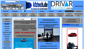 What Kfztech.de website looked like in 2020 (3 years ago)