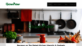 What Kitchenpicker.com website looked like in 2020 (4 years ago)