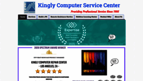 What Kinglycomputer.com website looked like in 2020 (3 years ago)