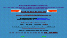 What Kevinandbeanarchive.com website looked like in 2020 (3 years ago)