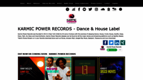 What Karmic-power-records.com website looked like in 2020 (3 years ago)