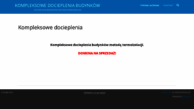 What Kompleksowedocieplenia.pl website looked like in 2020 (3 years ago)