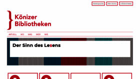 What Koenizerbibliotheken.ch website looked like in 2020 (3 years ago)