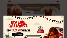 What Kfc.com.my website looked like in 2020 (3 years ago)