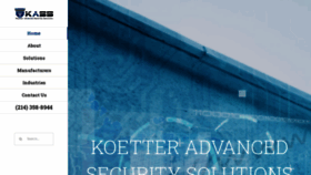 What Koettersecurity.com website looked like in 2020 (3 years ago)