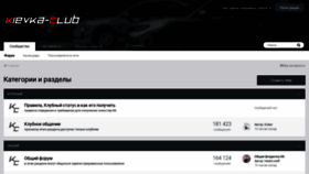 What Kievka-club.ru website looked like in 2020 (3 years ago)