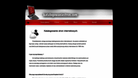 What Katalogowaniestron.com website looked like in 2020 (3 years ago)