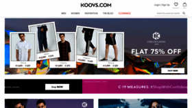 What Koovs.com website looked like in 2020 (3 years ago)